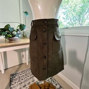 Banana Republic- Portia Vegan Suede Mini Skirt